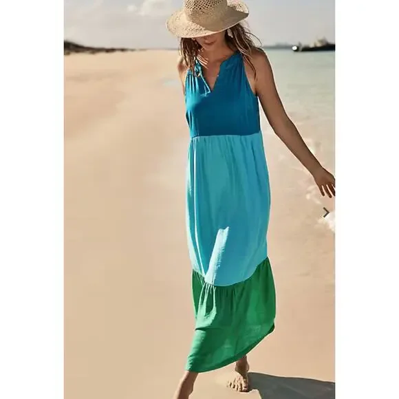 ruffled tiered maxi dress Evalyn Tiered Ruffle Maxi Dress • Shop American Threads Women's Trendy Online Boutique White / L